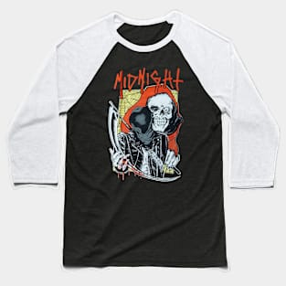 Grim Reaper Midnight Baseball T-Shirt